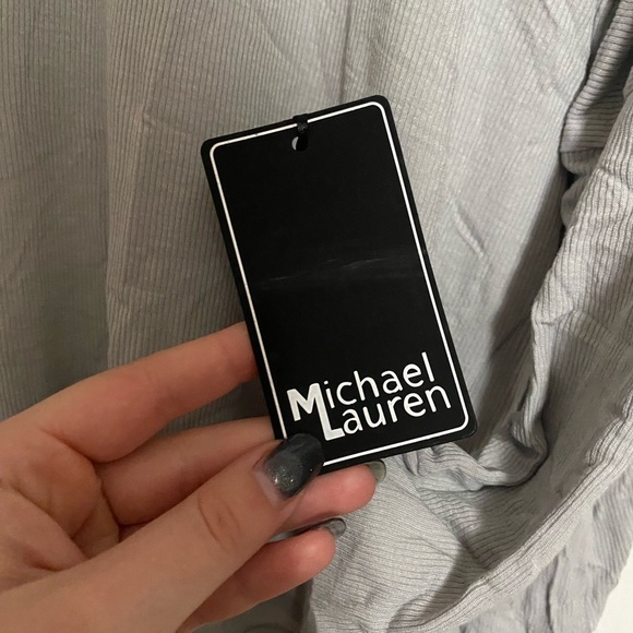 Michael Lauren Nero Long Sleeve Mock Neck Top - Picture 5 of 5